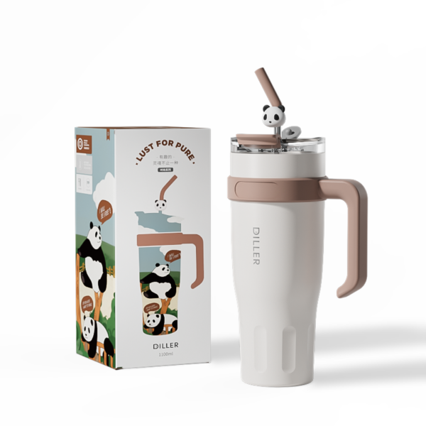 パンダ コーヒーマグ ハンドル付き
