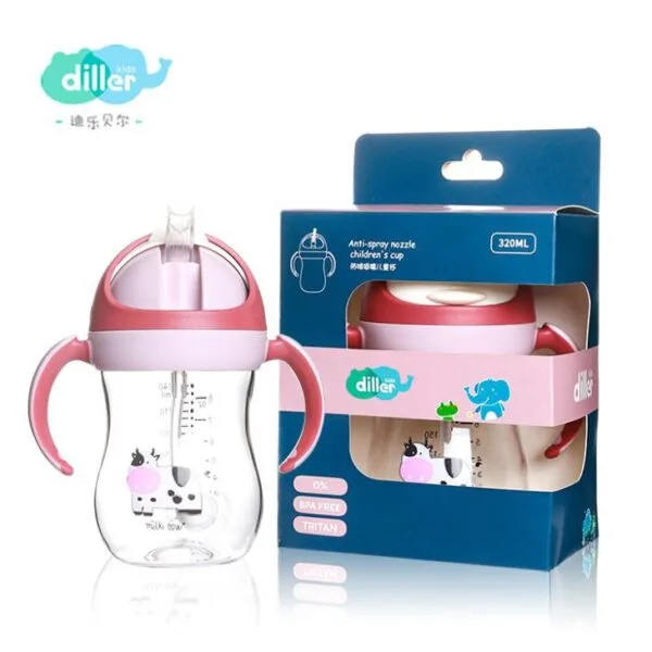 ⁦Baby Bottle With Straw⁩ - الصورة ⁦2⁩