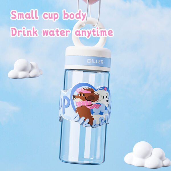 ⁦Borosilicate Glass Water Bottle With Sleeve⁩ - الصورة ⁦4⁩