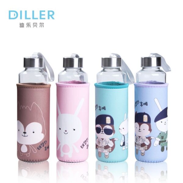 ⁦Borosilicate Glass Water Bottle⁩ - الصورة ⁦3⁩