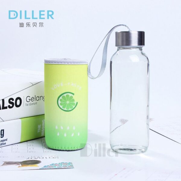⁦Borosilicate Glass Water Bottle⁩ - الصورة ⁦4⁩