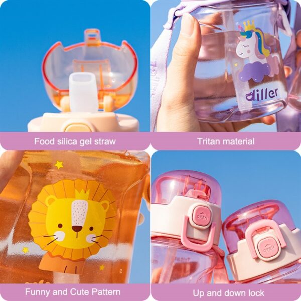BPA Free Kids Water Bottle - 画像 (2)