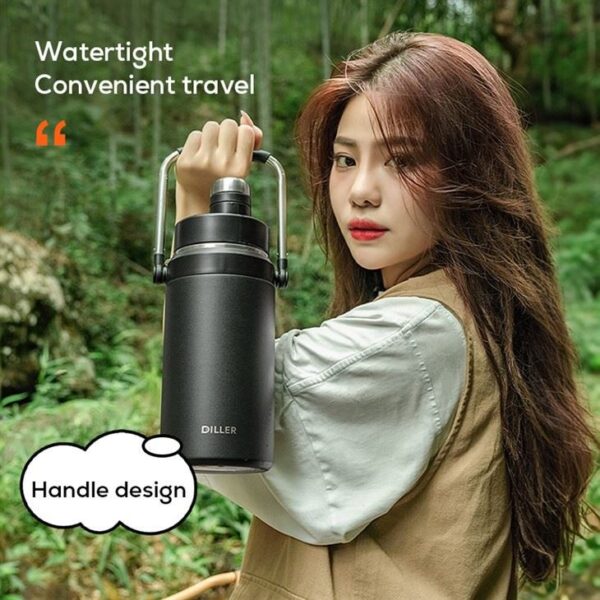 Camping Stainless Steel Water Bottle - Afbeelding 5