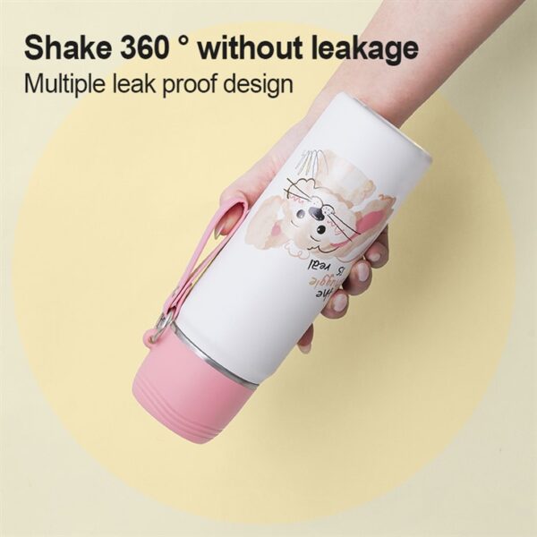Cartoon Animals Vacuum Flask With Lid - 이미지 6