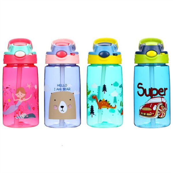 Cartoon BPA Free Plastic Water Bottle - รูปภาพ 4