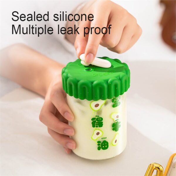 ⁦Cartoon Fruit Glass Water Bottle⁩ - الصورة ⁦5⁩