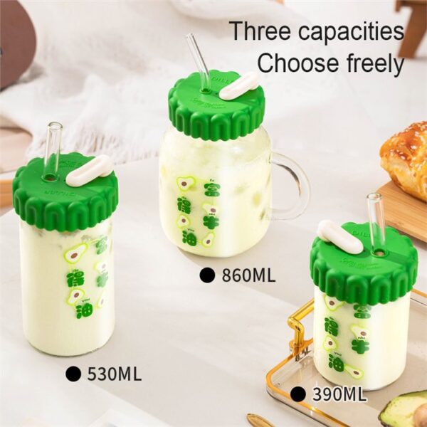 ⁦Cartoon Fruit Glass Water Bottle⁩ - الصورة ⁦7⁩