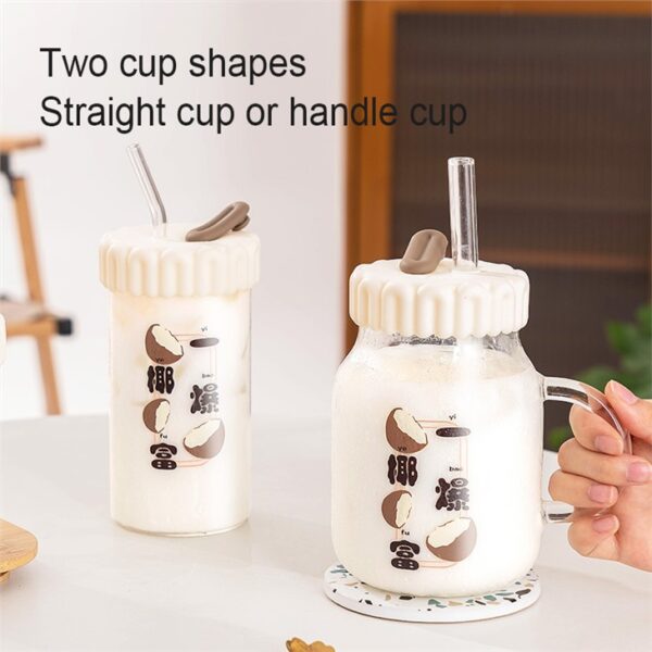 ⁦Cartoon Fruit Glass Water Bottle⁩ - الصورة ⁦6⁩