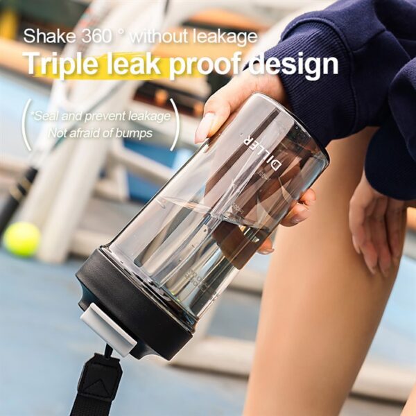 Colorful Transparent Plastic Water Bottle - 画像 (3)