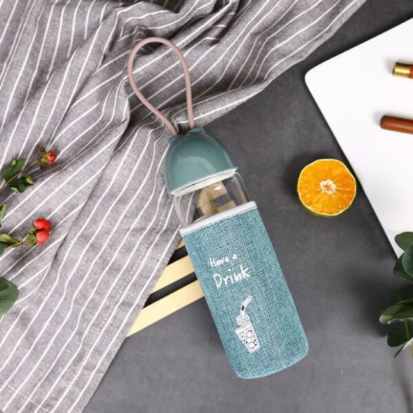 ⁦Cute Glass Water Bottles⁩ - الصورة ⁦2⁩