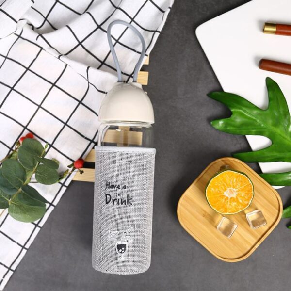⁦Cute Glass Water Bottles⁩ - الصورة ⁦3⁩