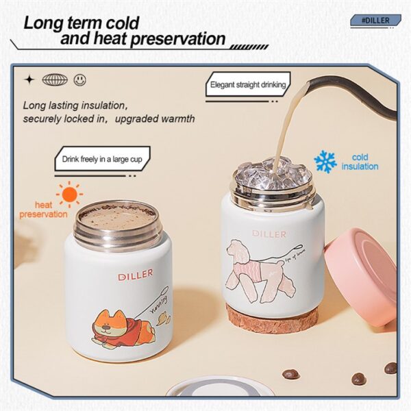 Cute Little Dog Thermo Bottle - 画像 (4)