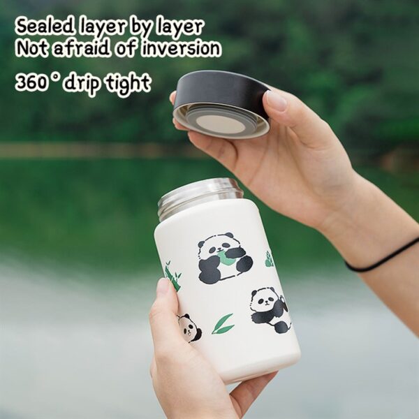 Cute Panda Small Thermo Bottle - รูปภาพ 4