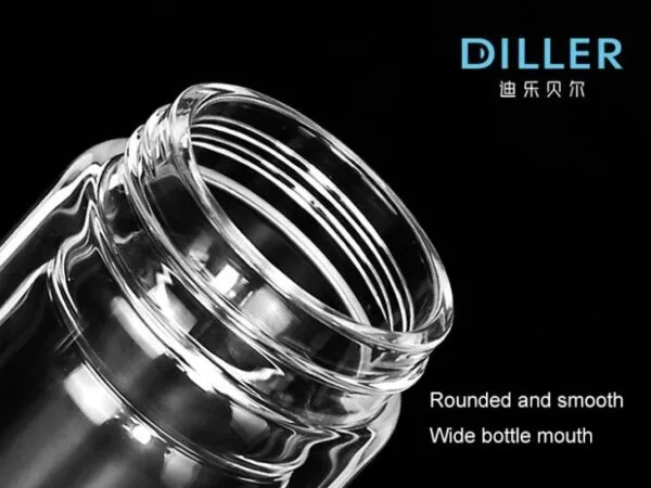 Double Wall Glass Mug With Lid - 이미지 3