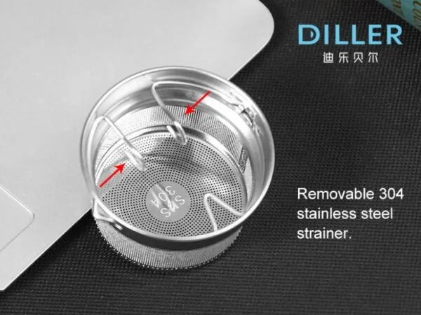 Double Wall Glass Mug With Lid - 이미지 5