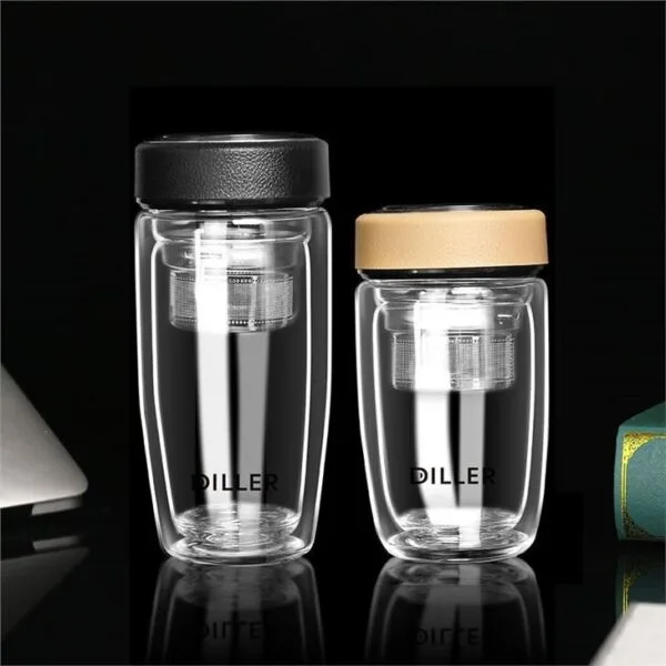 Double Wall Glass Mug - Afbeelding 2