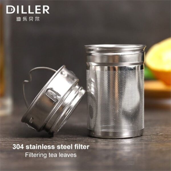 ⁦Double Wall Glass Tea Infuser⁩ - الصورة ⁦2⁩