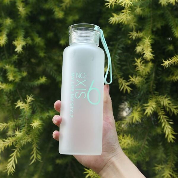 ⁦Frosted Glass Water Bottle⁩ - الصورة ⁦5⁩