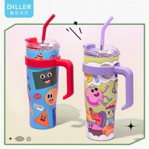 Tasse à café isotherme à motif graffiti amusant