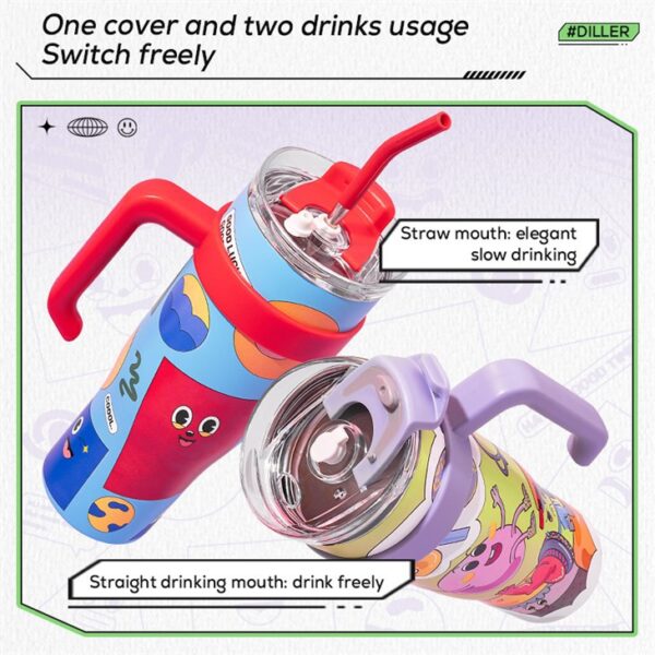 Fun Graffiti Insulated Coffee Mug - Imagem 2