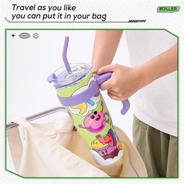 Fun Graffiti Insulated Coffee Mug - Imagem 4