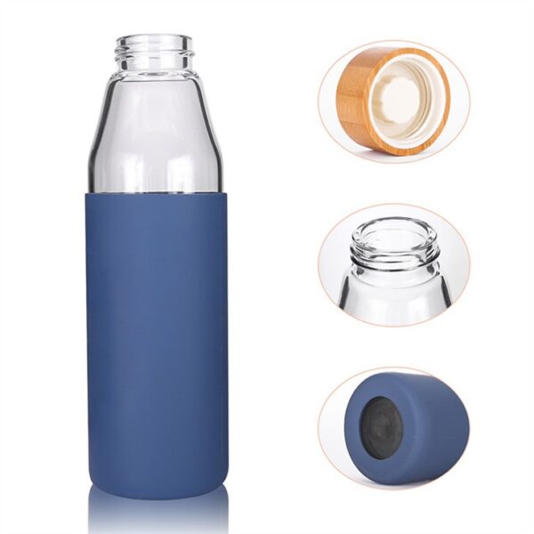 Glass Bottle With Rubber Cover - 画像 (2)