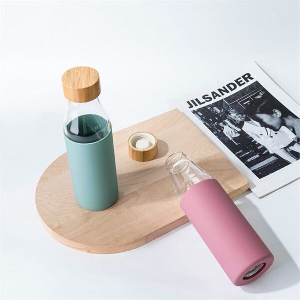 Glass Bottle With Rubber Cover - 画像 (4)