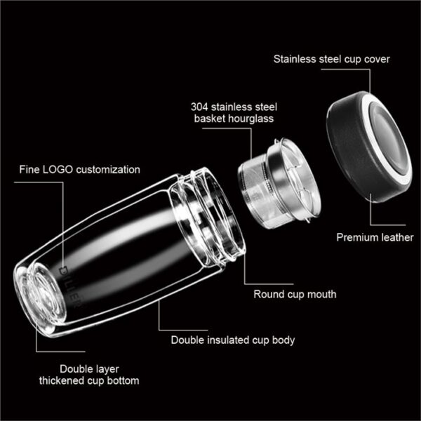 Glass Bottle With Tea Infuser - Imagem 5