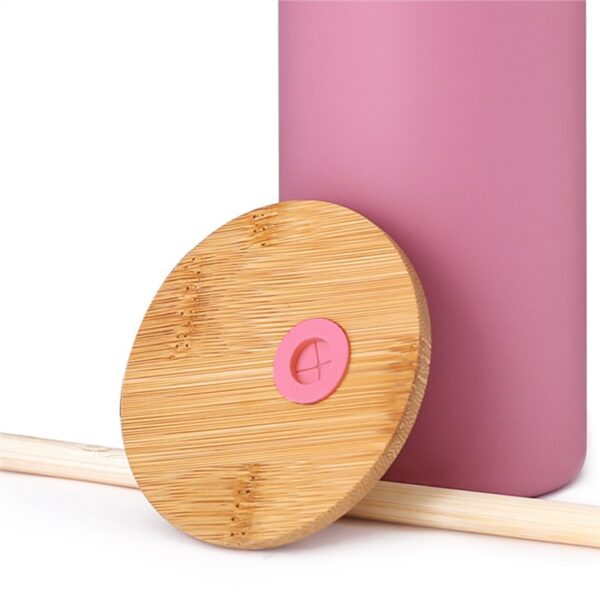 Glass Bottle With Wooden Lid - 画像 (2)