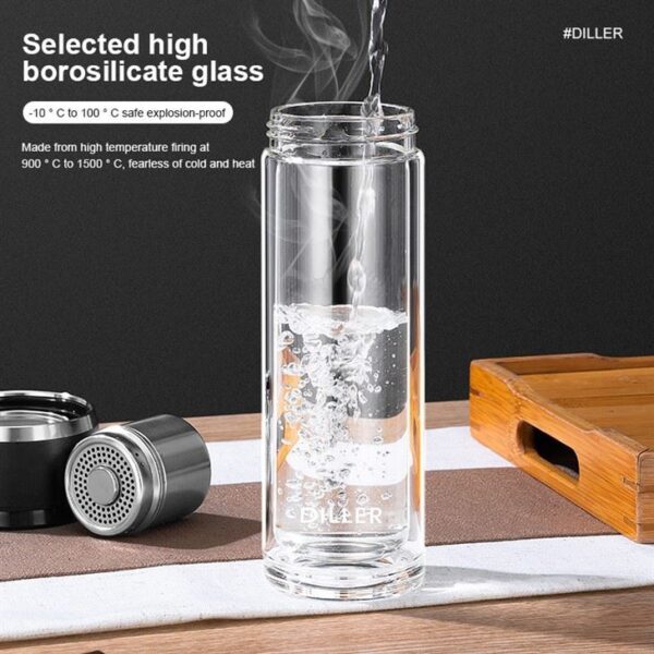 Glass Cups With Magnetic Suction Tea Infuser - Imagem 5
