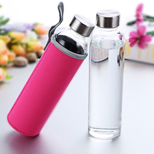 Glass Drinking Water Bottle – Image 4