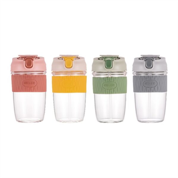 Glass Mug With Straw - 이미지 6
