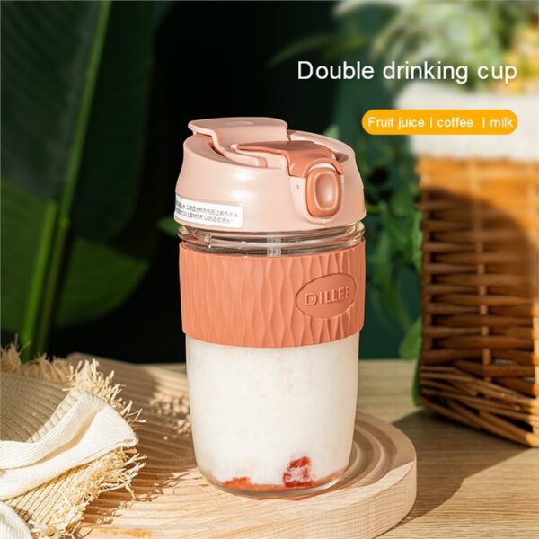 Glass Mug With Straw - 이미지 5