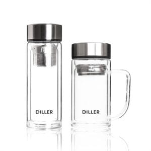 Tasse à thé en verre avec infuseur à thé