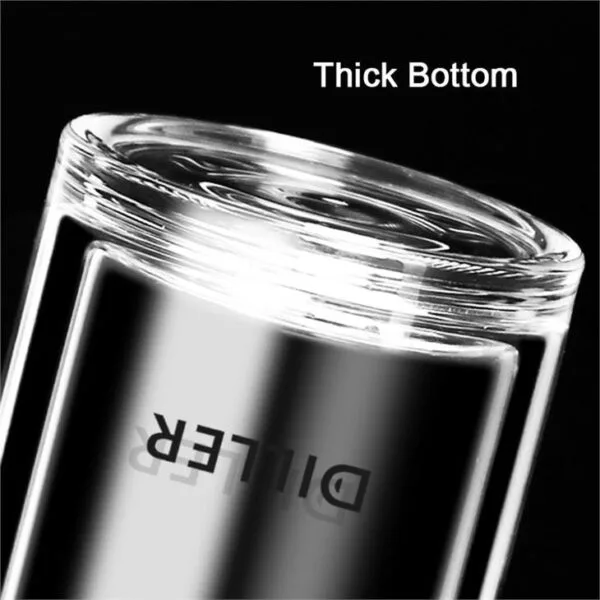 ⁦glass tea mug with handle⁩ - الصورة ⁦3⁩