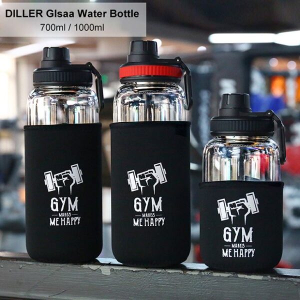Glass Water Bottle 1 Litre - รูปภาพ 3