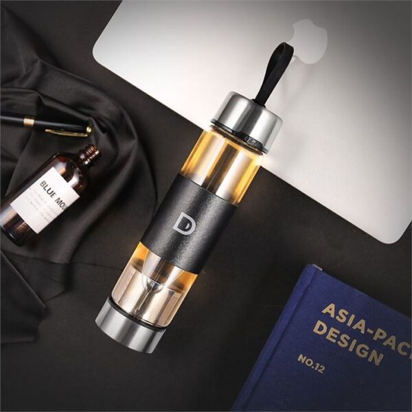 Glass Water Bottle Tea Infuser - 이미지 4