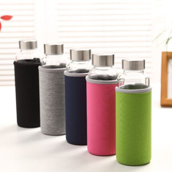 Botol Air Kaca dengan Selongsong Neoprene