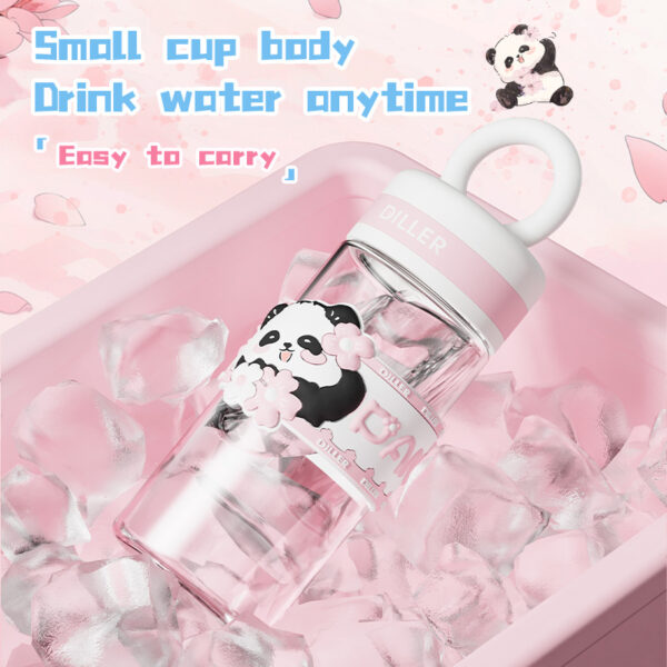 Glass Water Bottle with Silicone Sleeve - Imagen 3