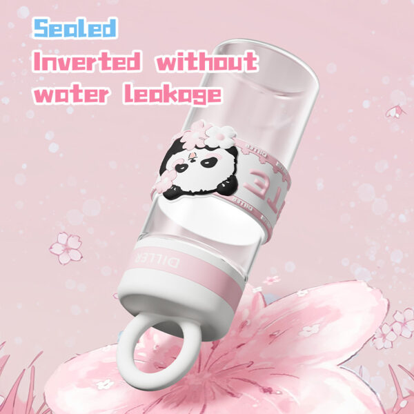 Glass Water Bottle with Silicone Sleeve - Imagen 4