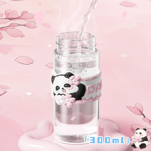 Glass Water Bottle with Silicone Sleeve - Imagen 2