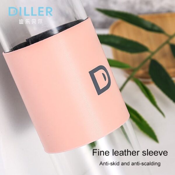 ⁦Glass Water Bottle with Stainless Steel Cover⁩ - الصورة ⁦3⁩