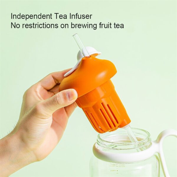 Glass Water Bottle With Tea Infuser - Imagen 3