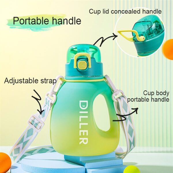 Gradient Color Plastic Water Bottles - Imagen 6