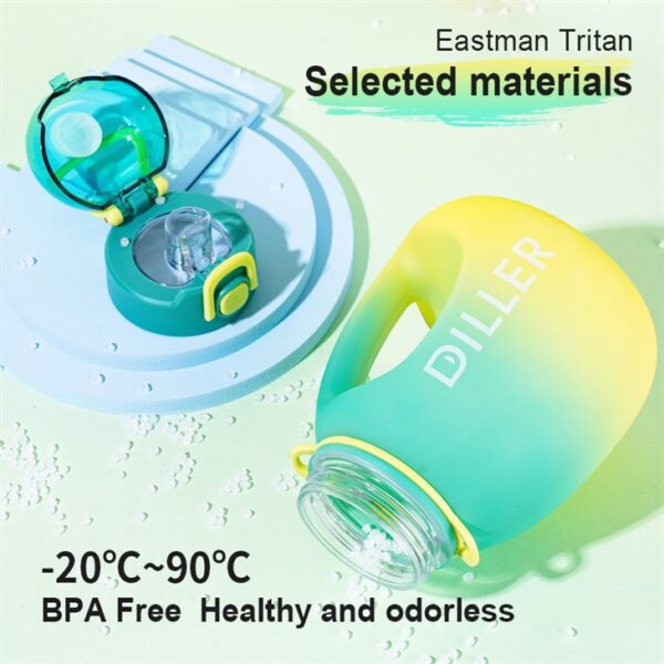 Gradient Color Plastic Water Bottles - Imagen 7
