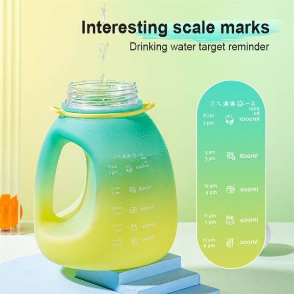 Gradient Color Plastic Water Bottles - Imagen 5