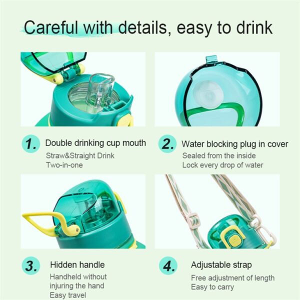 Gradient Color Plastic Water Bottles - Imagen 2