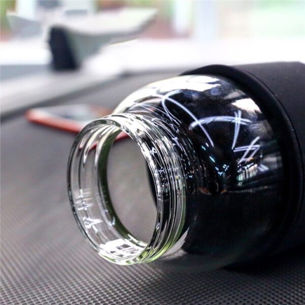 Gym Glass Water Bottle - Gambar 4