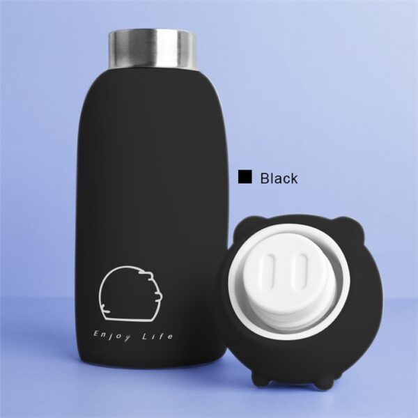 Insulated Bottle With Little Pig Lid - Imej 8