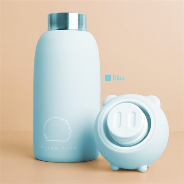 Insulated Bottle With Little Pig Lid - Imej 7